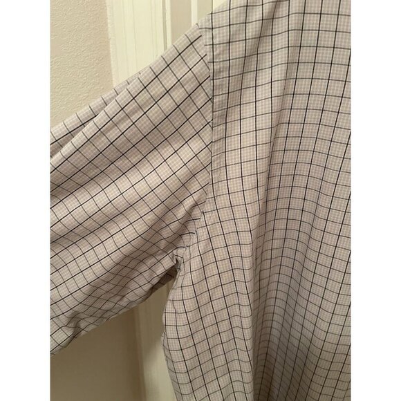 Van Heusen Mens XXL Plaid Button-Down Shirt 55% Cotton & 45% Polyester - Picture 4 of 11